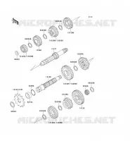 TRANSMISSION pour Kawasaki KX500 1989