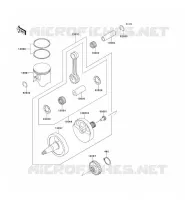 VILEBREQUIN/PISTON pour Kawasaki KX500 1989