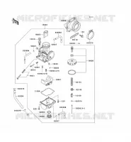 CARBURATEUR pour Kawasaki KX500 1998