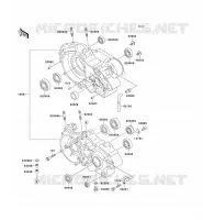 CARTER MOTEUR(S) pour Kawasaki KX500 1998