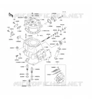 CULASSE/CYLINDRE pour Kawasaki KX500 1998