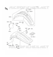 GARDE BOUE pour Kawasaki KX500 1998