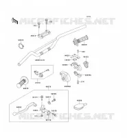 GUIDON pour Kawasaki KX500 1998