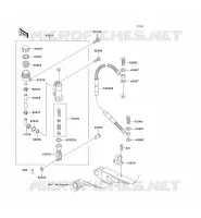 MAITRE CYLINDRE ARRI&Egrave;RE pour Kawasaki KX500 1998