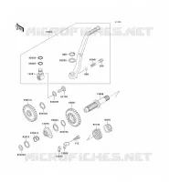 MECANISME DE KICK pour Kawasaki KX500 1998