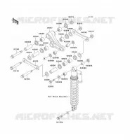 SUSPENSION ARRI&Egrave;RE pour Kawasaki KX500 1998