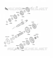 TRANSMISSION pour Kawasaki KX500 1998