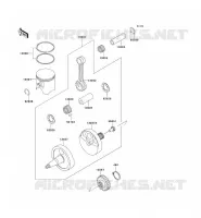 VILEBREQUIN/PISTON pour Kawasaki KX500 1998