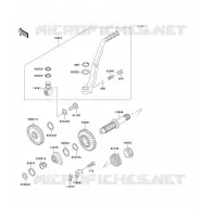 MECANISME DE KICK pour Kawasaki KX500 1999