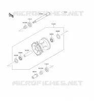 MOYEU AVANT pour Kawasaki KX500 1999