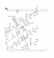 PIECE DE CADRE (COUVERTURE) pour Kawasaki KX500 1999