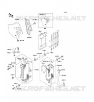 RADIATEUR pour Kawasaki KX500 1999