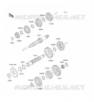 TRANSMISSION pour Kawasaki KX500 1999