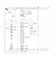AMORTISSEUR pour Kawasaki KX500 2001