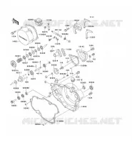 COUVERCLES MOTEUR pour Kawasaki KX500 2001
