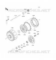 EMBRAYAGE pour Kawasaki KX500 2001