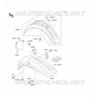 GARDE BOUE pour Kawasaki KX500 2001