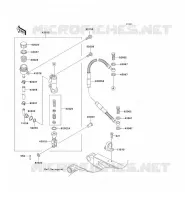 MAITRE CYLINDRE ARRI&Egrave;RE pour Kawasaki KX500 2001