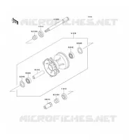MOYEU AVANT pour Kawasaki KX500 2001