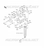SUSPENSION ARRI&Egrave;RE pour Kawasaki KX500 2001