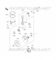 VILEBREQUIN/PISTON pour Kawasaki KX500 2001