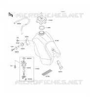 RESERVOIR CARBURANT pour Kawasaki KX500 1991