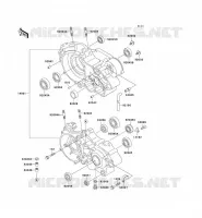 CARTER MOTEUR(S) pour Kawasaki KX500 1992