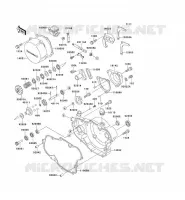 COUVERCLES MOTEUR pour Kawasaki KX500 1992