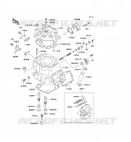 CULASSE/CYLINDRE pour Kawasaki KX500 1992