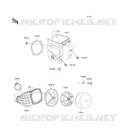 FILTRE A AIR pour Kawasaki KX500 1992