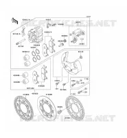 FREIN AVANT pour Kawasaki KX500 1992