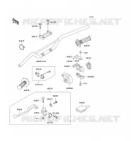 GUIDON pour Kawasaki KX500 1992