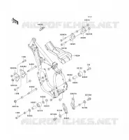 PIECE DE CADRE (COUVERTURE) pour Kawasaki KX500 1992