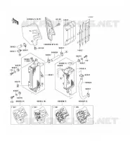 RADIATEUR pour Kawasaki KX500 1992