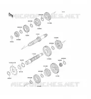 TRANSMISSION pour Kawasaki KX500 1992