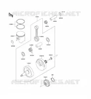 VILEBREQUIN/PISTON pour Kawasaki KX500 1992
