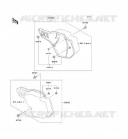 CACHE LAT&Eacute;RAL pour Kawasaki KX500 1993