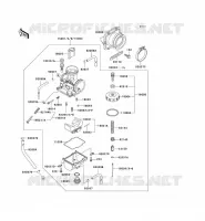CARBURATEUR pour Kawasaki KX500 1993