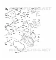 COUVERCLES MOTEUR pour Kawasaki KX500 1993