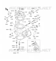CULASSE/CYLINDRE pour Kawasaki KX500 1993