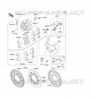 FREIN AVANT pour Kawasaki KX500 1993