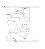 GARDE BOUE pour Kawasaki KX500 1993