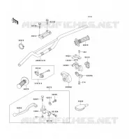 GUIDON pour Kawasaki KX500 1993