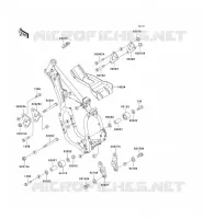 PIECE DE CADRE (COUVERTURE) pour Kawasaki KX500 1993