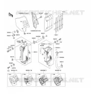 RADIATEUR pour Kawasaki KX500 1993