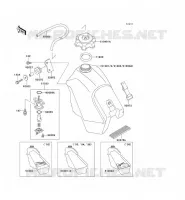 RESERVOIR CARBURANT pour Kawasaki KX500 1993