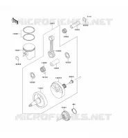 VILEBREQUIN/PISTON pour Kawasaki KX500 1993
