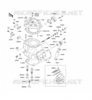 CULASSE/CYLINDRE pour Kawasaki KX500 1994