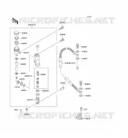 MAITRE CYLINDRE ARRI&Egrave;RE pour Kawasaki KX500 1994