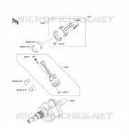 PIECE DE CADRE (COUVERTURE) pour Kawasaki KX500 1994